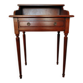 Bureau Bonheur du Jour in Louis XVI style - Cherry wood and Brass - NF P label.