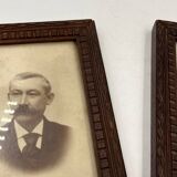 Wooden frame duo with relief