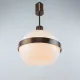 UFO Pendant Light – Vintage Space Age Acrylic Hanging Lamp, Copper/Bronze B
