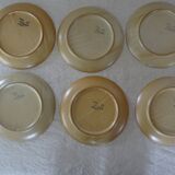 6 flat plates Grès Village CNP France
