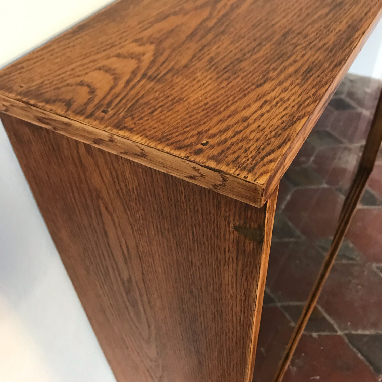 Vintage bar showcase 1950 in oak