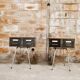 Pair of industrial style bedside table