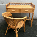 Rattan desk