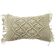Beige braided macramé cushion 30x50 cm