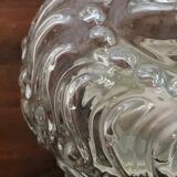 Ceiling light in cast glass circa 1950