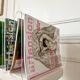 Vintage 70s Plexiglas magazine rack