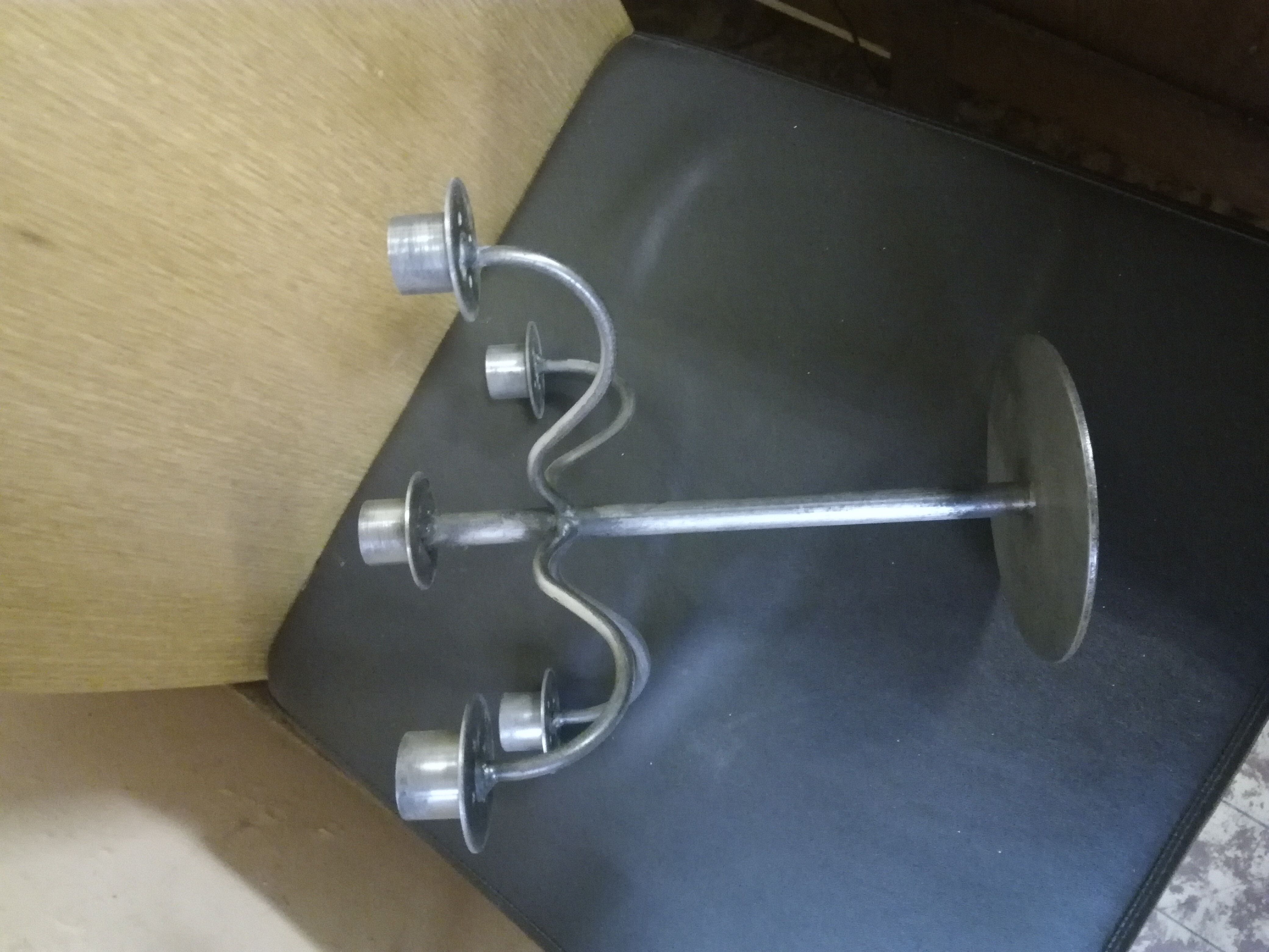 Candlestick style Scandinavian steel