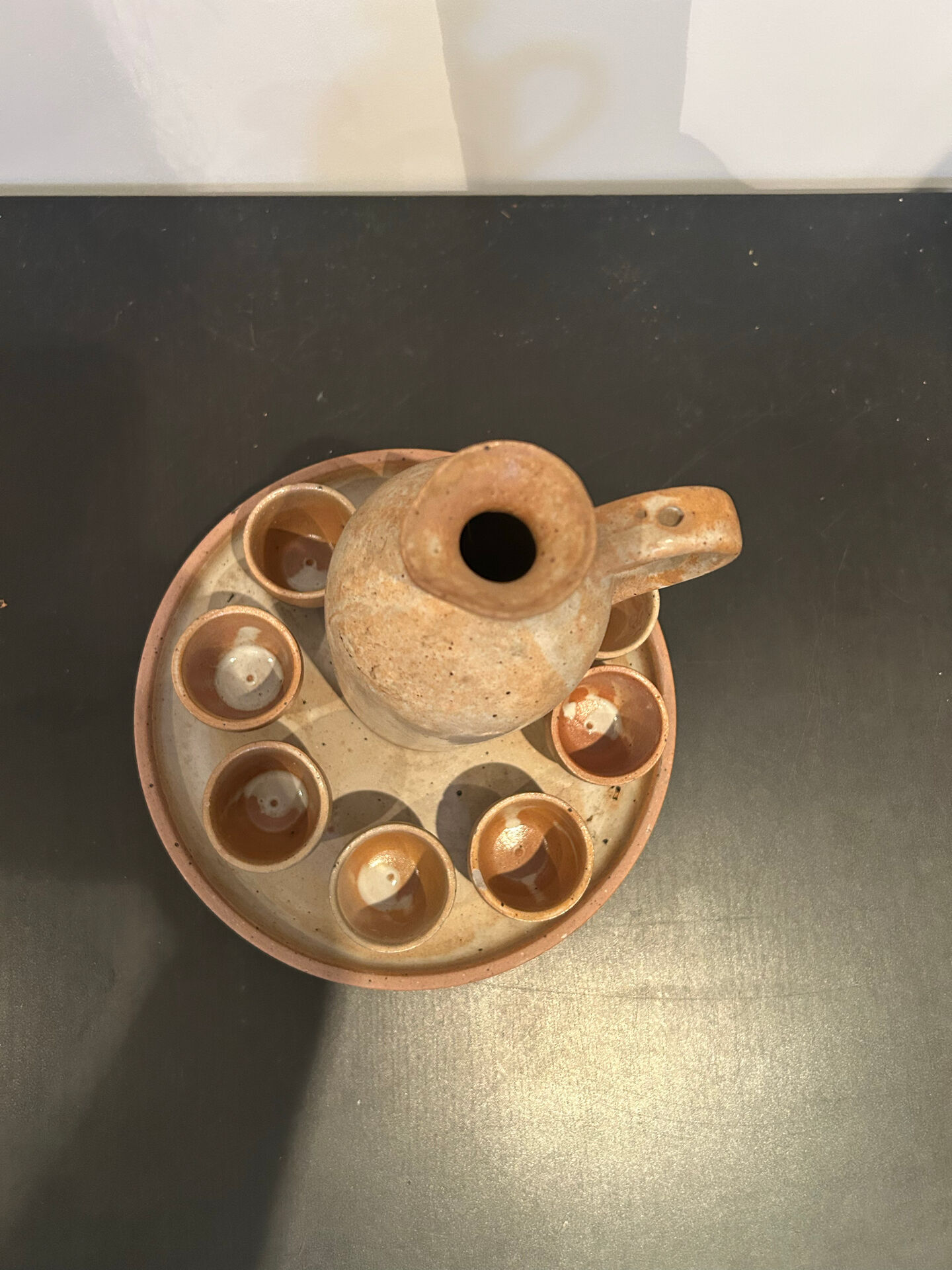 Stoneware liqueur service