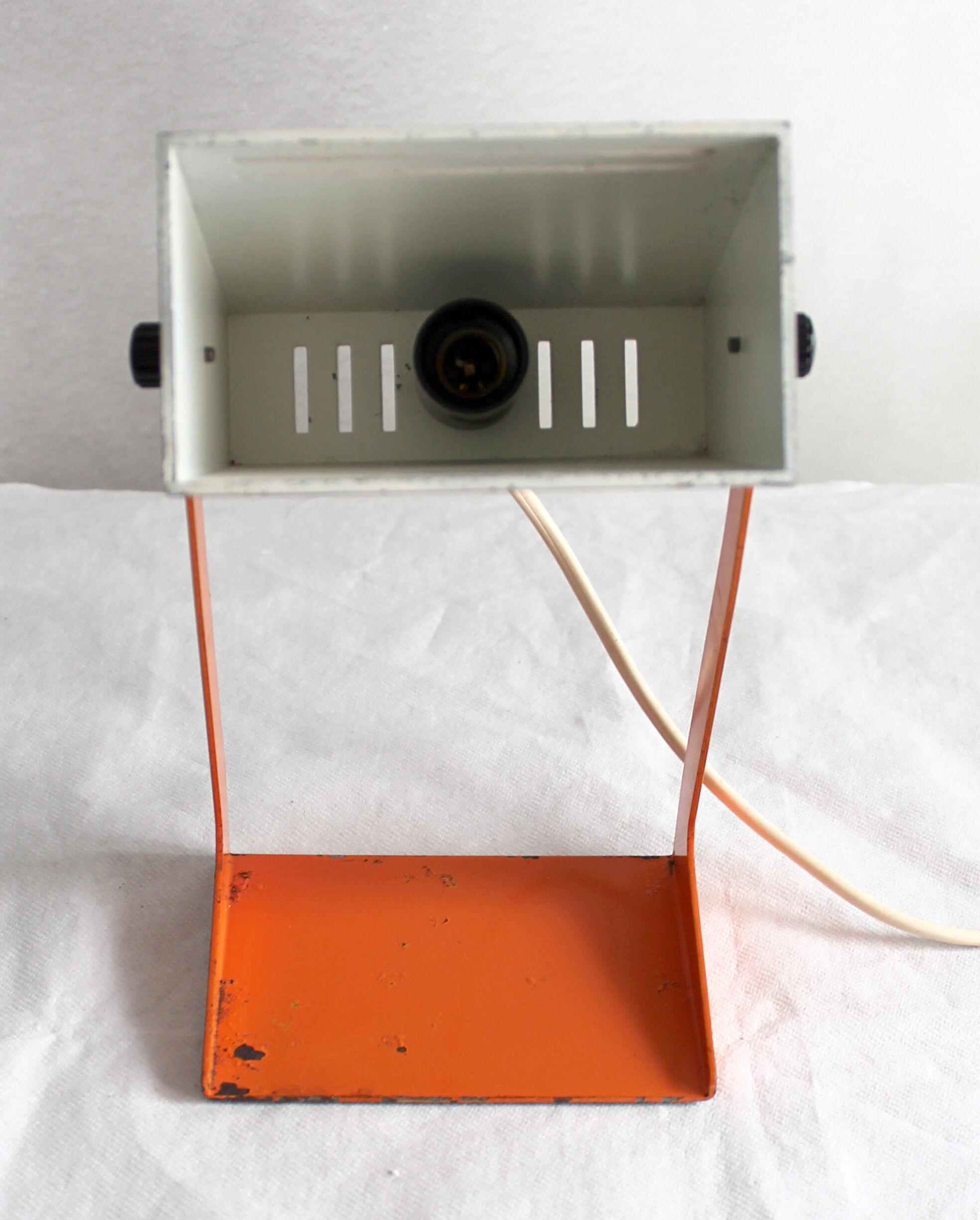 Lamp 70s orange metal