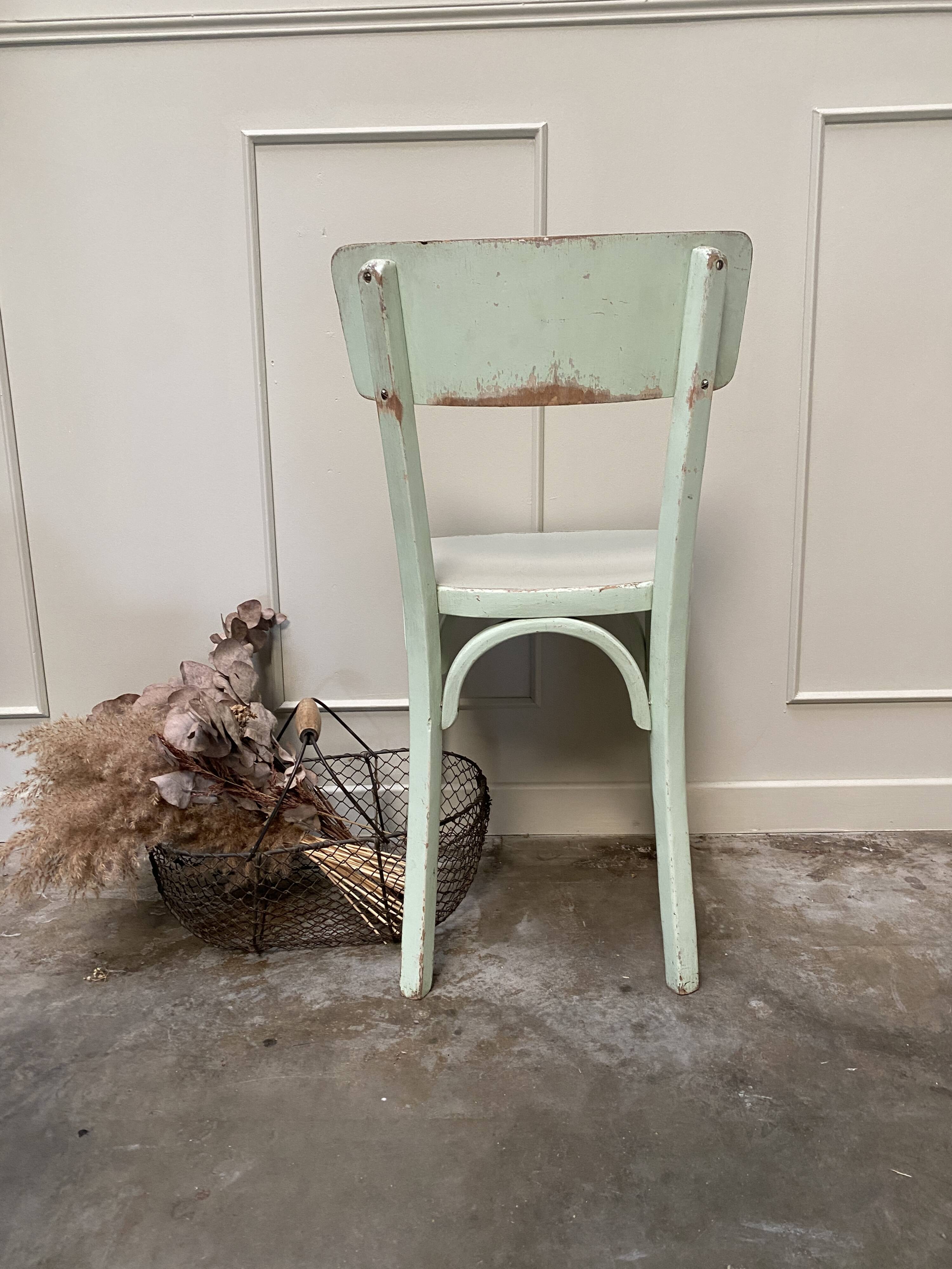 Chaise bistrot vert mint