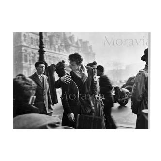 Photographie  "Le baiser de l'Hôtel-de-Ville",  Paris, 1950