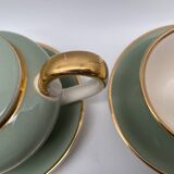 Service à thé et café Villeroy et Boch en porcelaine vert d’eau
