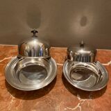 Jolie set de deux anciennes cloches à caviar