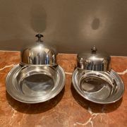 Jolie set de deux anciennes cloches à caviar