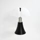 Black "Pipistrello" table lamp by Gae Aulenti for Martinelli.