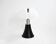 Black "Pipistrello" table lamp by Gae Aulenti for Martinelli.