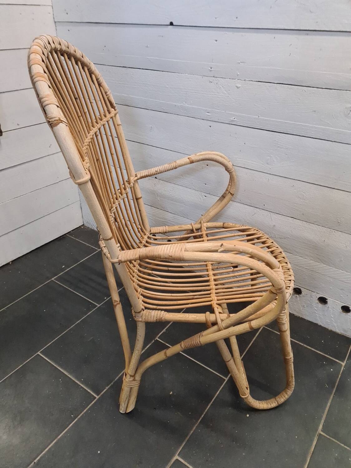 Rattan armchair