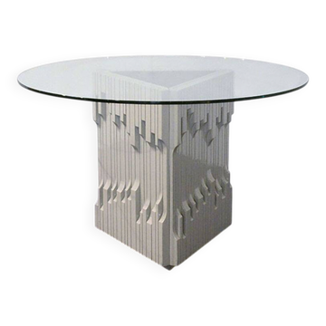 Luciano Frigerio ‘Norman’ table in solid lacquered wood