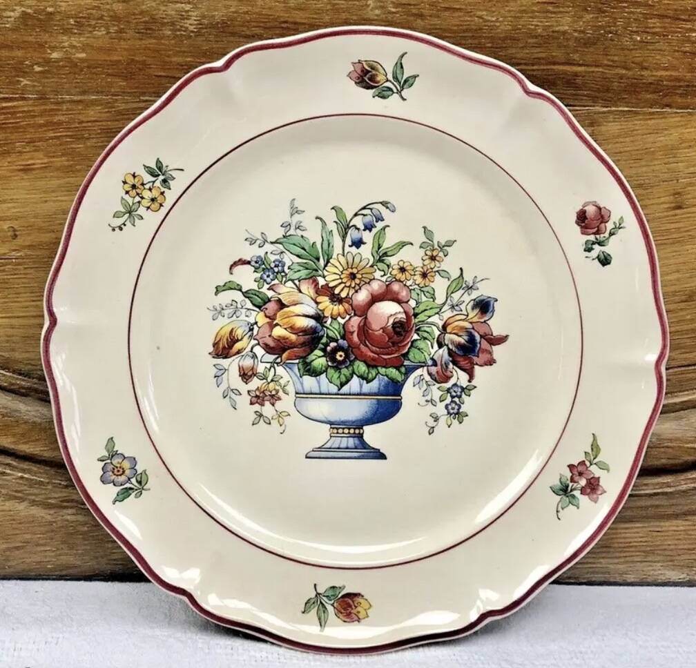 6 old dessert plates Floralia Villeroy & Boch model