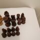 Coffret de 32 pions d'echec en buis