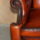 Chesterfield Club 3-seater canapé restored in Mid-Century Modern style leather