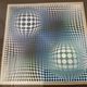 Sérigraphie vintage Op Art « Feny » par Vasarely 