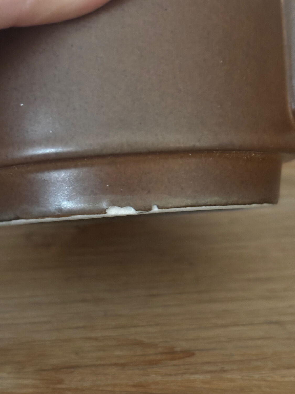 Vintage brown bistro cup duo large size