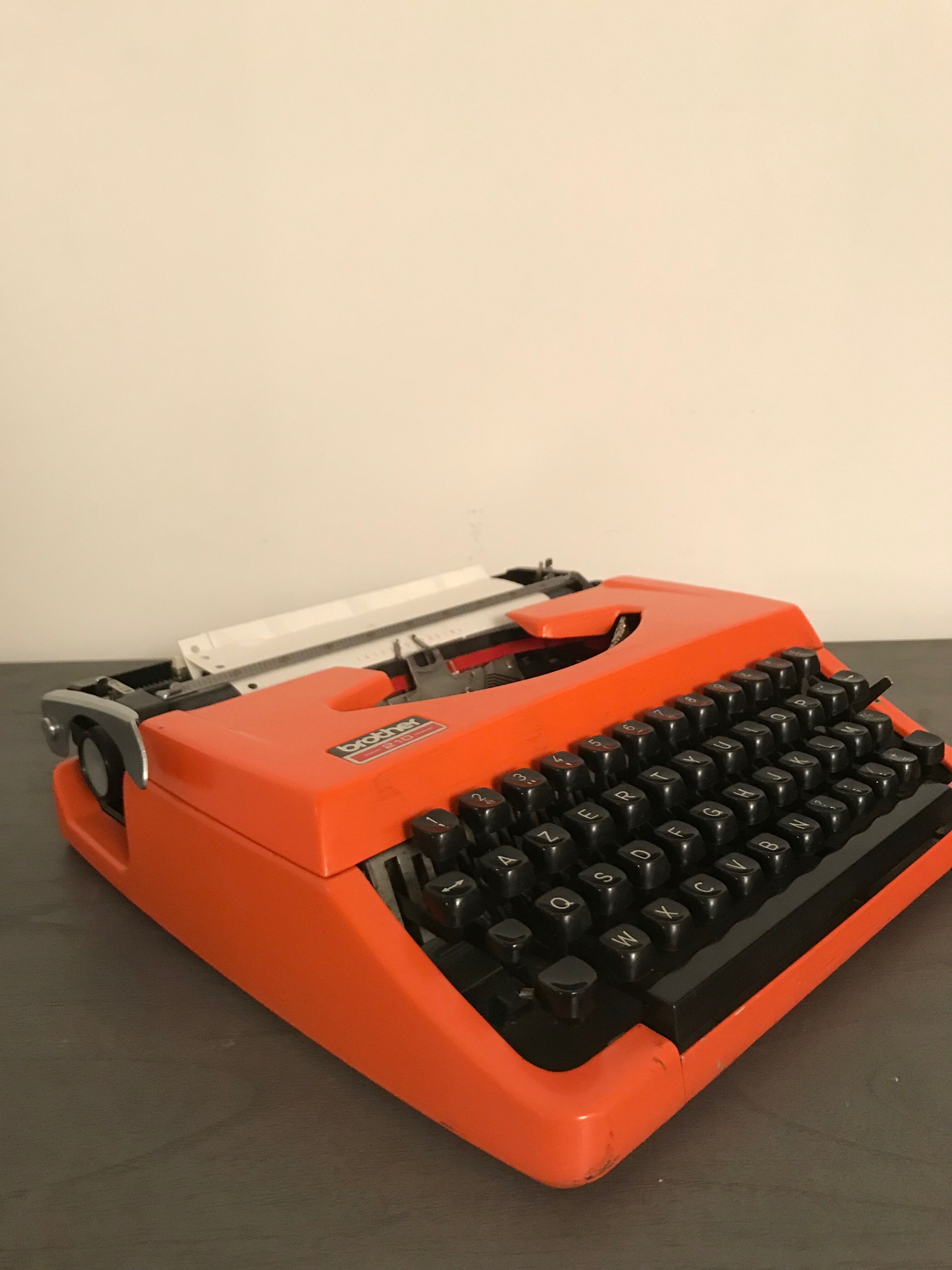 Typewriter orange brother 210