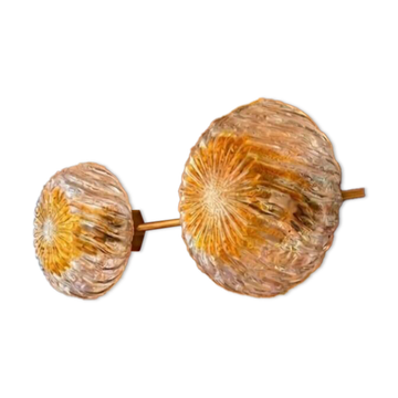 1970 Mazzega coppia Murano applique vintage