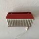Simple red metal wall light from the AGE, 1970s, Germany.