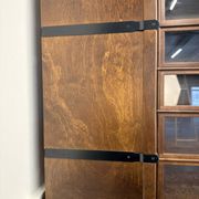 Classic English Globe Wernicke Style Corner Bookcase