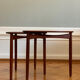 Danish Mid-Century Beside Teak Tables by Ejnar Larsen & Aksel Bender Madsen