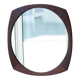 Vintage round mirror in solid teak – Scandinavian design 1960