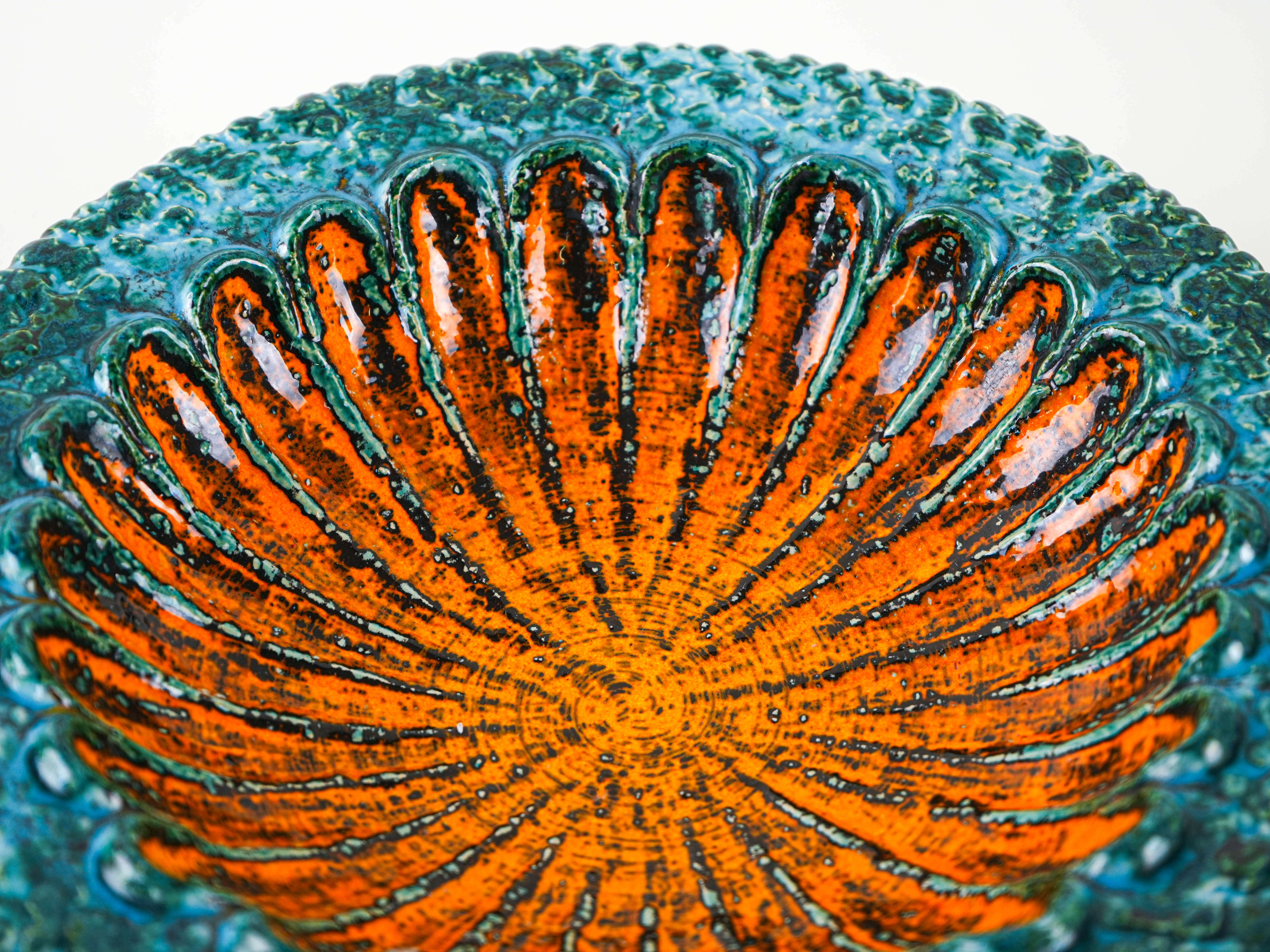 Ceramic plate, German design, 1960s, made in West Germany