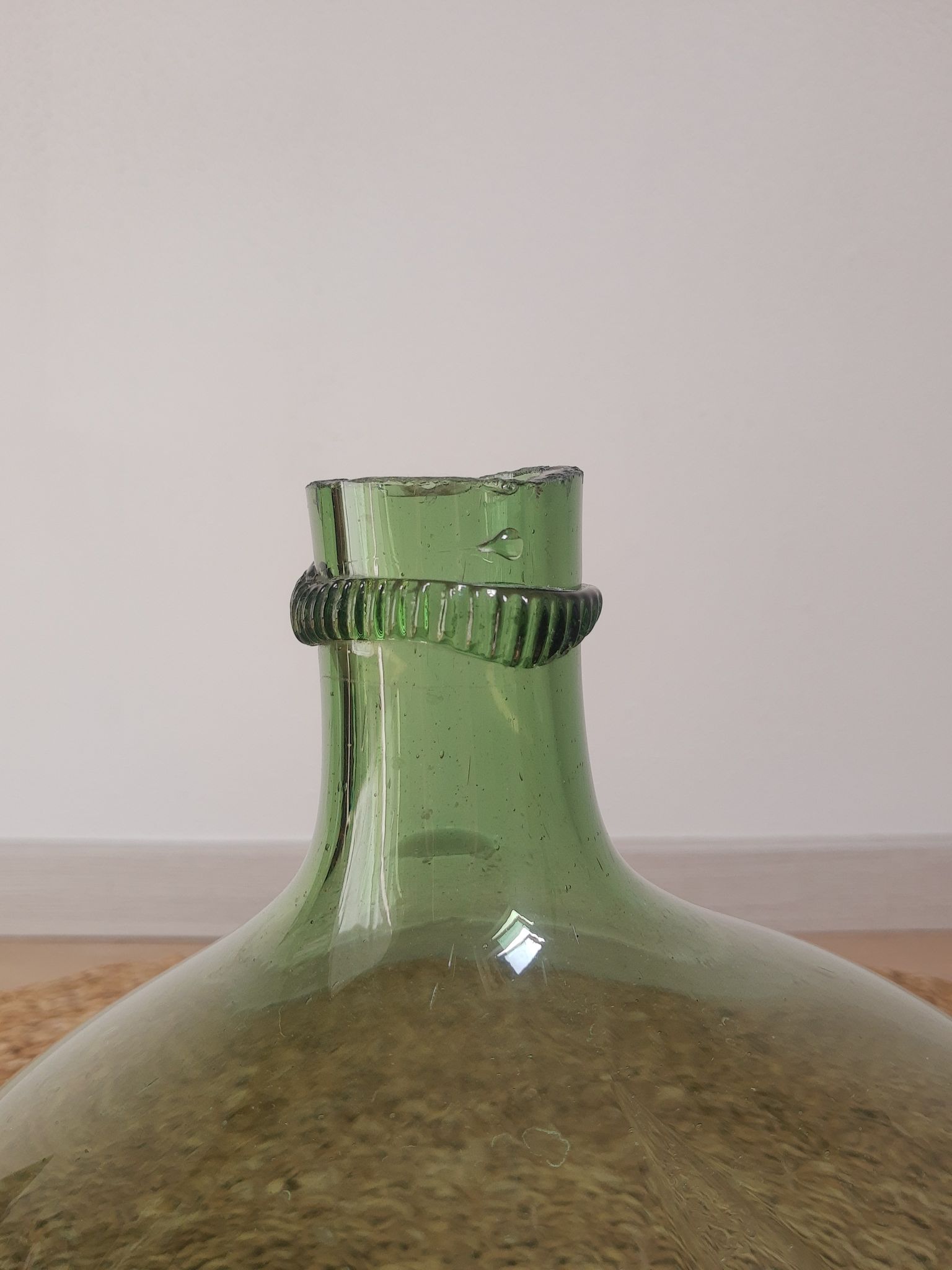 Dame-jeanne bonbonne en verre soufflé 10L vintage