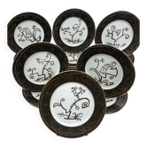Javier Mariscal for Bidasoa, set of 18 plates.