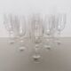6 real crystal stem glasses