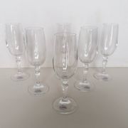 6 crystal glass stemware
