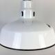 Industrial White Enamel Factory Pendant Lamp from Abolite, 1960s