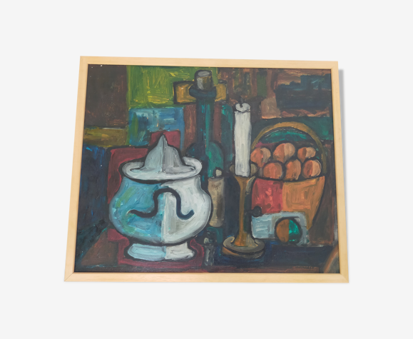 Huile sur toile signée 1967
