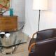 Glass and chrome coffee table by Roger Spunger for Dunbar 1960 US