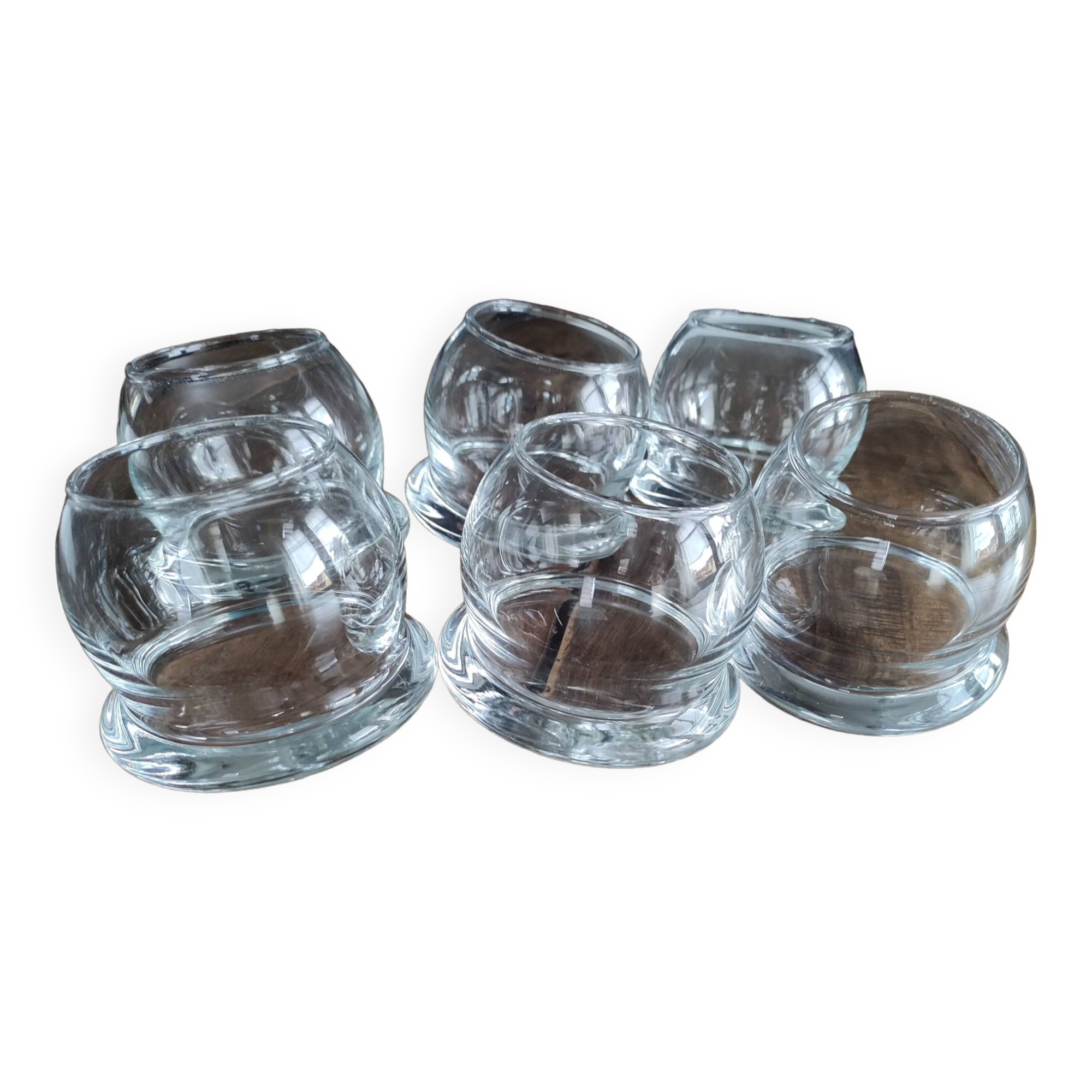 Set of 6 tumbler whiskey glasses