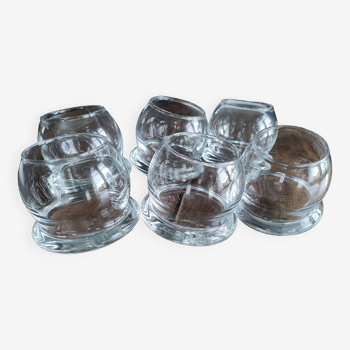 Set of 6 tumbler whiskey glasses