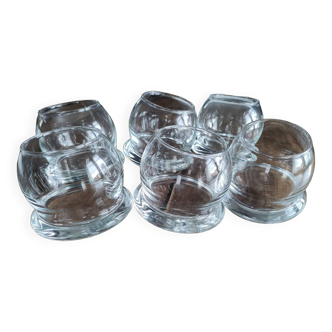 Set of 6 tumbler whiskey glasses