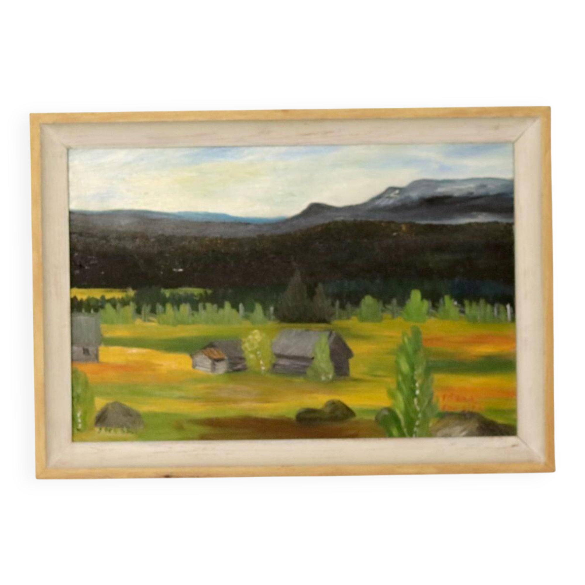 Oil on panel "Fåbo, Sonfjället" by J. Hock