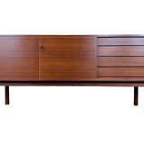 60s 70s teak sideboard Credenza cabinet Bartels Danish Modern Design