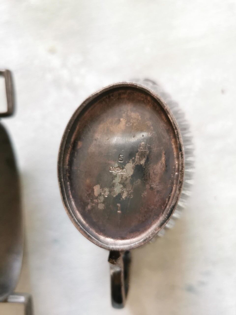 Old tin pitcher