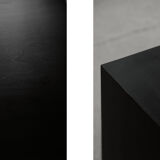 Mid-Century Elegant Black and Maple Scandinavian Vintage Sideboard, 1960s