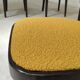 Set of 4 Thonet art deco chairs 1930, mustard yellow buckle