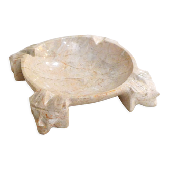 Ashtray 4 heads in pink marble